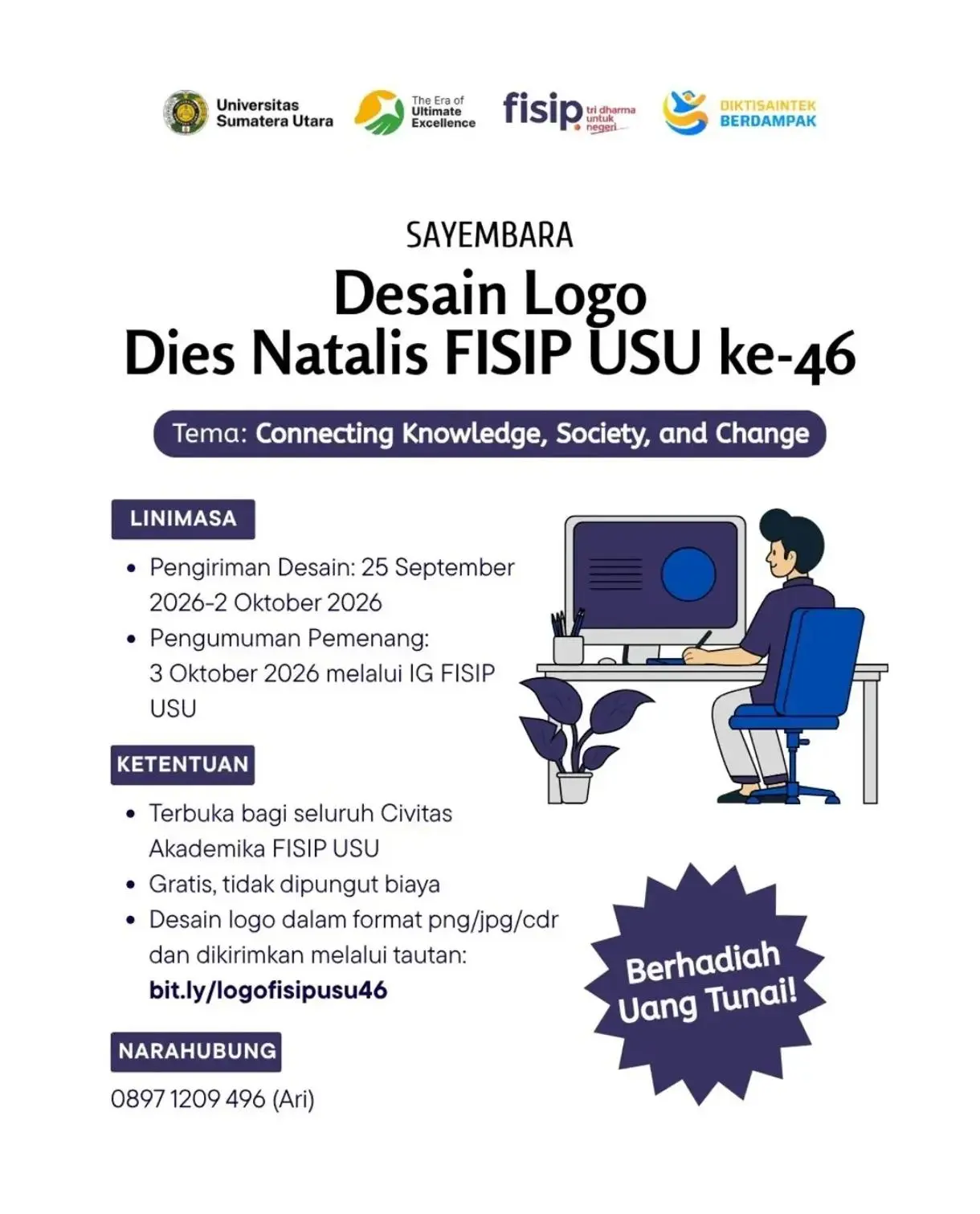 Sayembara Desain Logo Dies Natalis FISIP USU Ke-46